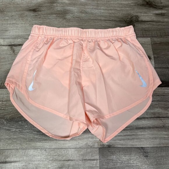 Nike Athletic Dri-Fit Mid Rise Lined Runnings Shorts Pink Women’s Size S - Picture 1 of 10